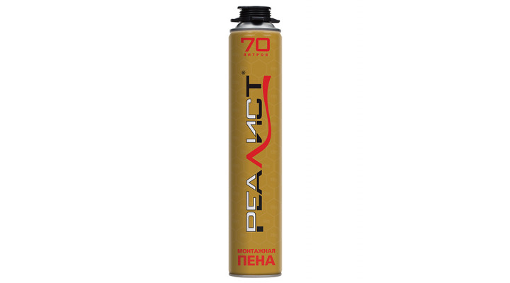 Монтажная пена REALIST PRO Gold 70л